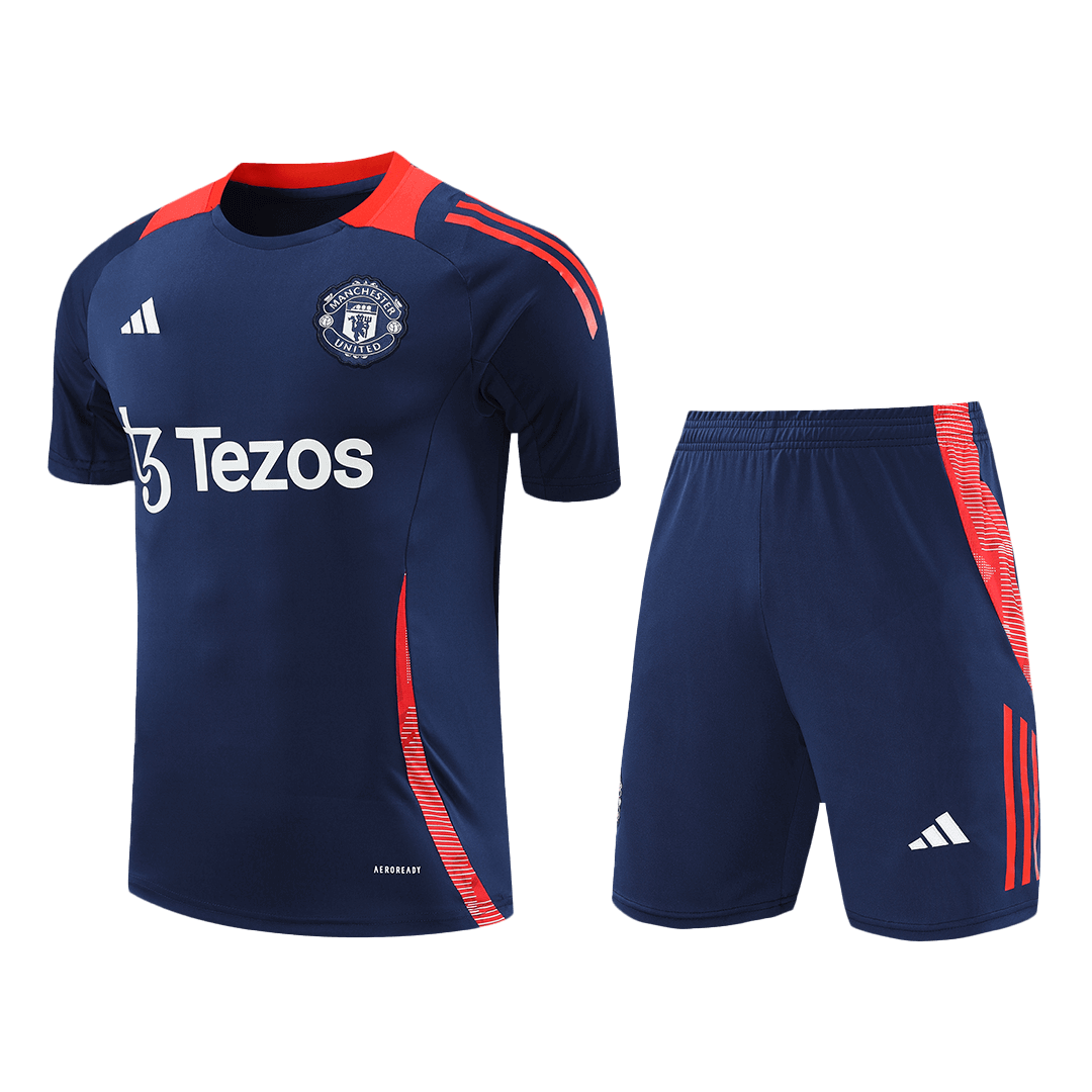 Manchester United Pre-Match Soccer Jersey Kit (Jersey+Shorts) 2024/25