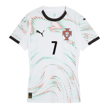 RONALDO #7 Portugal Women's Away Football Jersey 2025 White