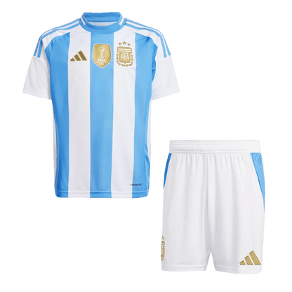 Argentina Kid's Home Football Jersey Kit (Jersey+Shorts) 2024