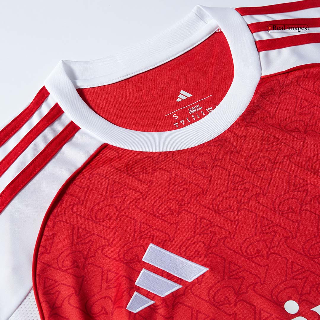 RICE #41 Arsenal Home Soccer Jersey 2025/26 Red