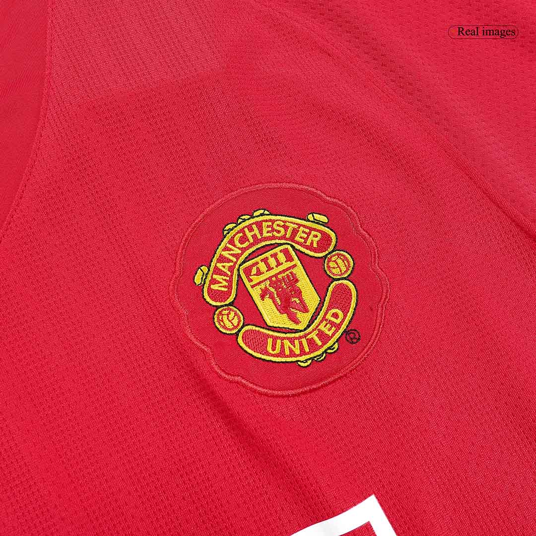 RONALDO #7 Manchester United 2007/08 Home Long Sleeve Retro Soccer Jersey