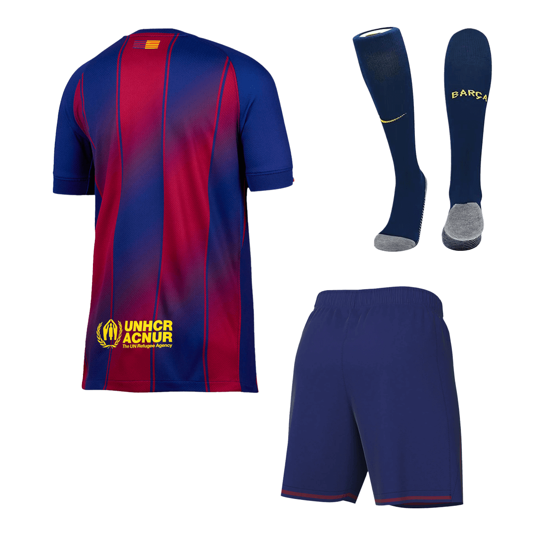 Barcelona Home Full Kit - Jersey+Shorts+Socks 2025/26