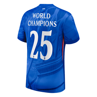 WORLD CHAMPIONS #25 Chelsea Home Soccer Jersey 2025/26