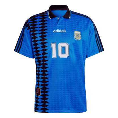 Argentina 1994 #10 Away Retro Football Jersey