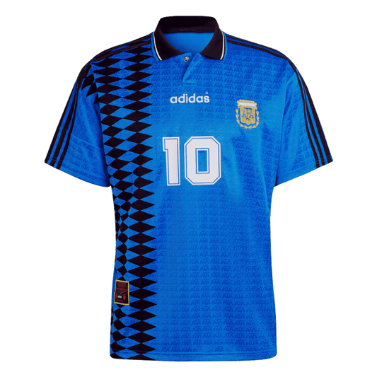 Argentina 1994 #10 Away Retro Football Jersey
