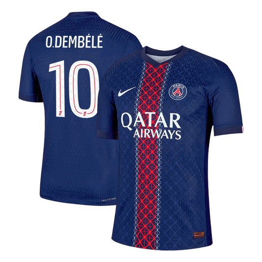 O.DEMBÉLÉ #10 PSG Home Player Version Soccer Jersey 2025/26