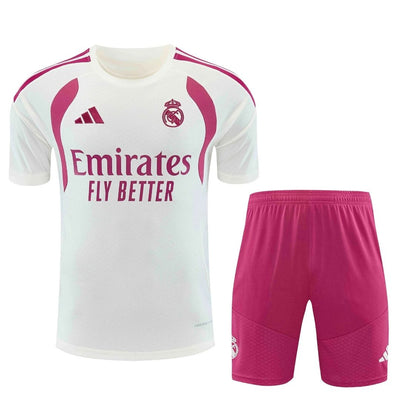 Real Madrid Training Soccer Kit - Jersey + Shorts 2026/27 Beige