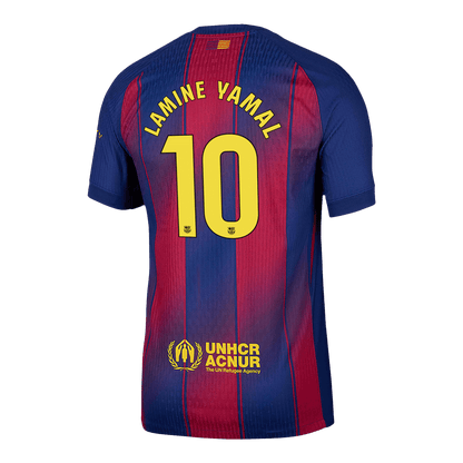 LAMINE YAMAL #10 Barcelona Home Player Version Soccer Jersey 2025/26