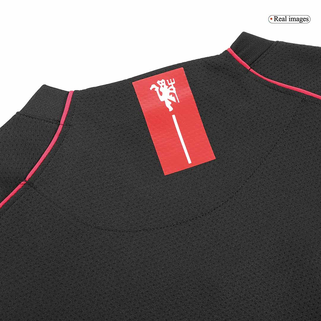 Manchester United 2007/08 Away Long Sleeve Retro Soccer Jersey