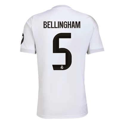 BELLINGHAM #5 Real Madrid Home Soccer Jersey 2025/26 White