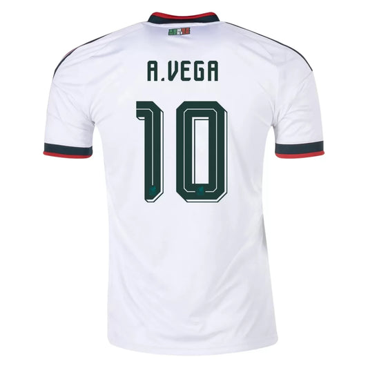 Maillot de football extérieur Mexique A.VEGA #10 Coupe du Monde 2026