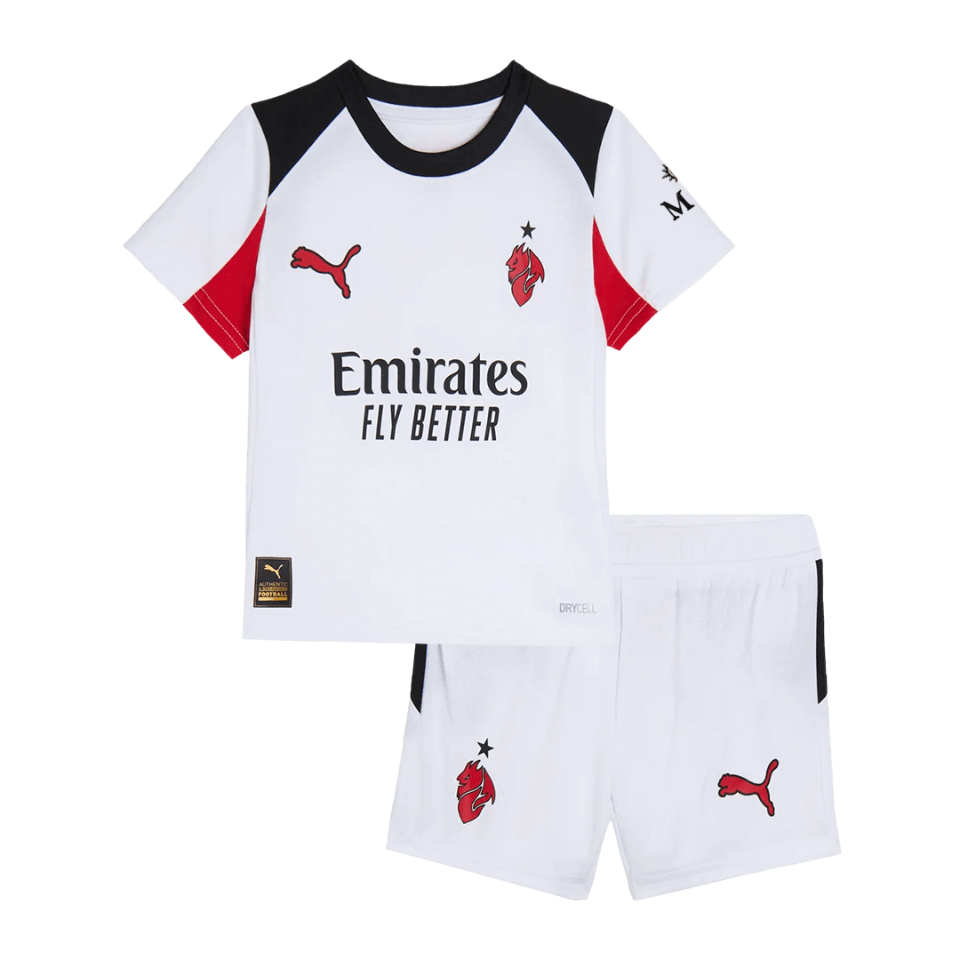 AC Milan Kid's Away kit 2025/26 - Jersey+shorts