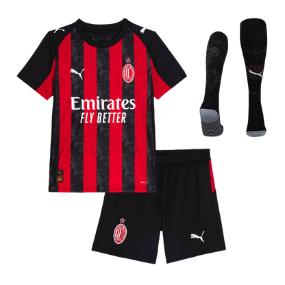 AC Milan Kid's Home Full Kit - Jersey+shorts 2025/26