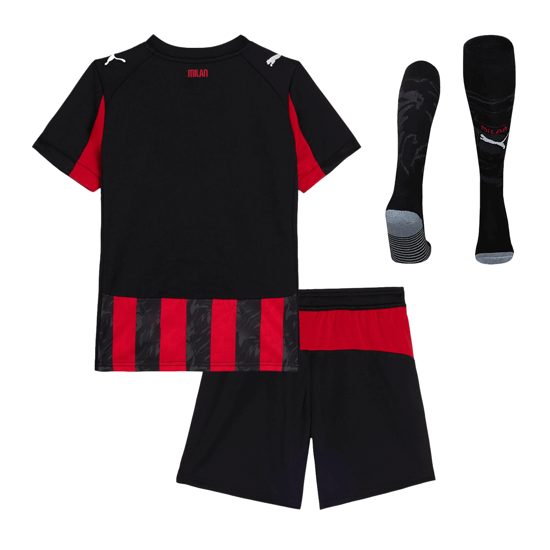AC Milan Kid's Home Full Kit - Jersey+shorts 2025/26