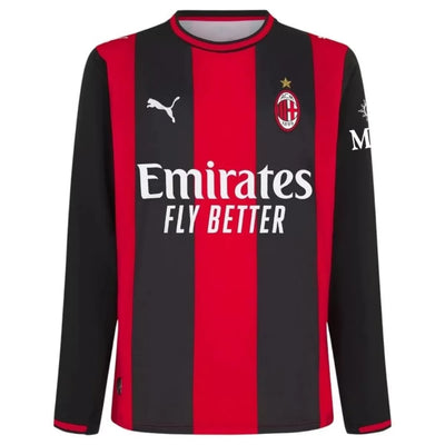 AC Milan Home Long Sleeve Soccer Jersey 2026/27