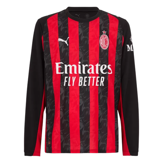 Camiseta de manga larga de local del AC Milan 2025/26
