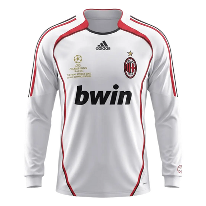 Maillot de football rétro manches longues extérieur AC Milan 2006/07