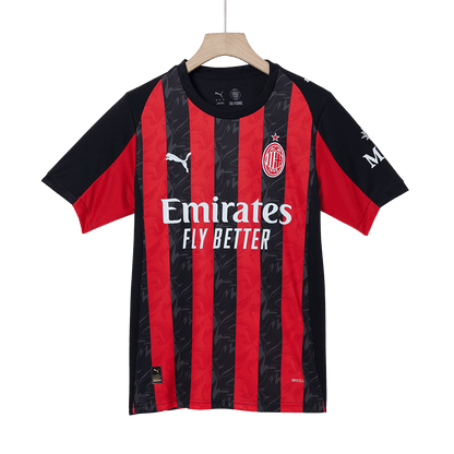 Camiseta de local del AC Milan 2025/26 roja y negra