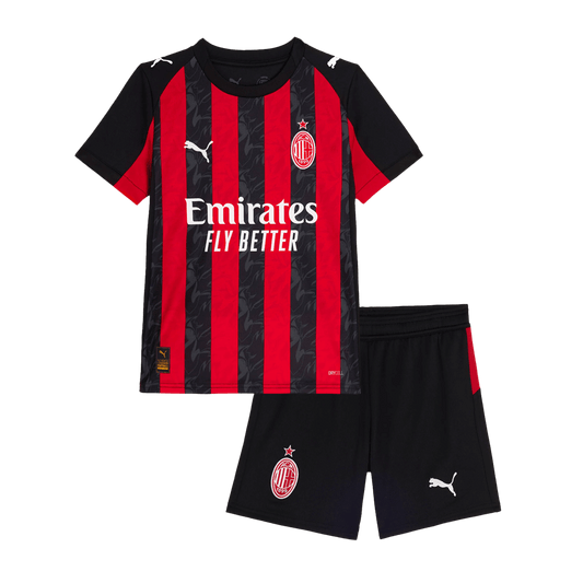 AC Milan Kid's Home Kit - Jersey+Shorts 2025/26