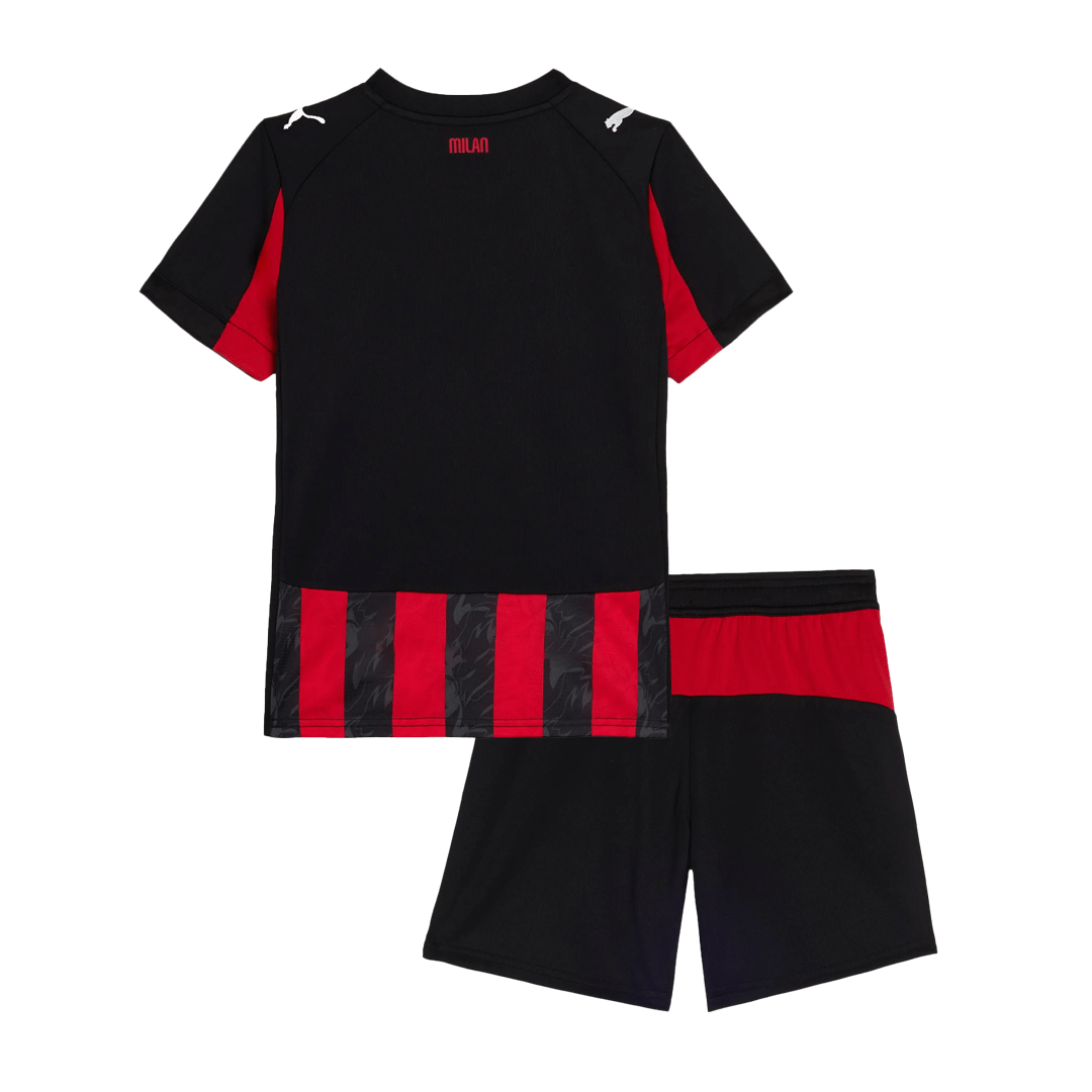 Tenue domicile enfant AC Milan - Maillot + Short 2025/26