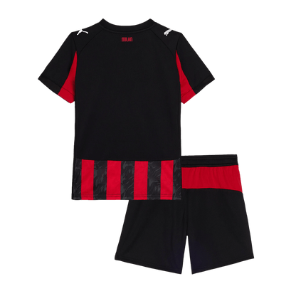 Tenue domicile enfant AC Milan - Maillot + Short 2025/26