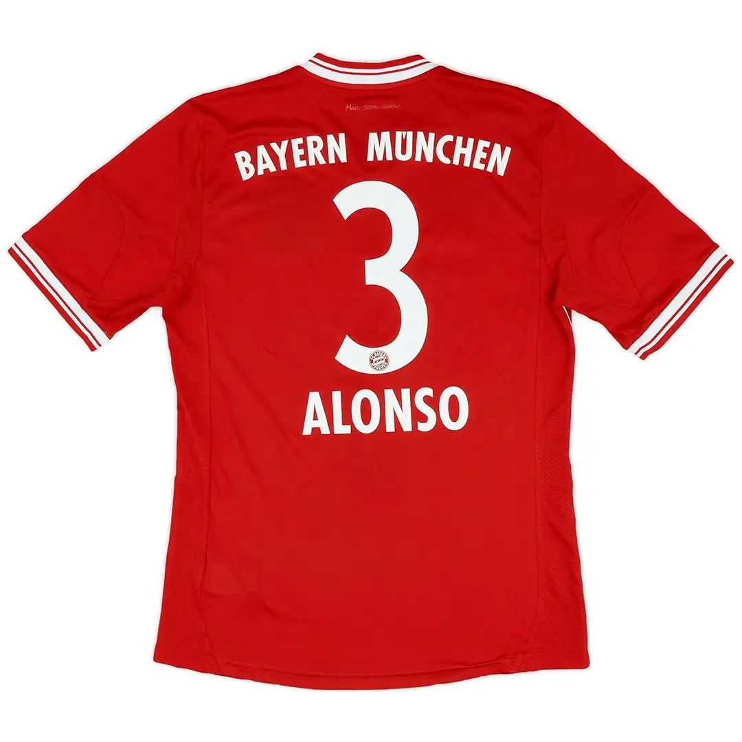 Maillot de football rétro domicile Bayern Munich 2013/14 d'Alonso n°3