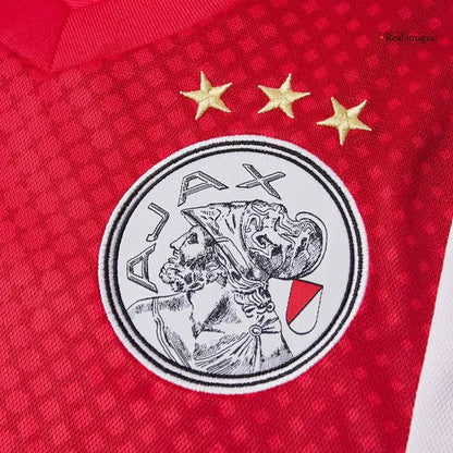 Camiseta de local del Ajax 2025/26 roja y blanca