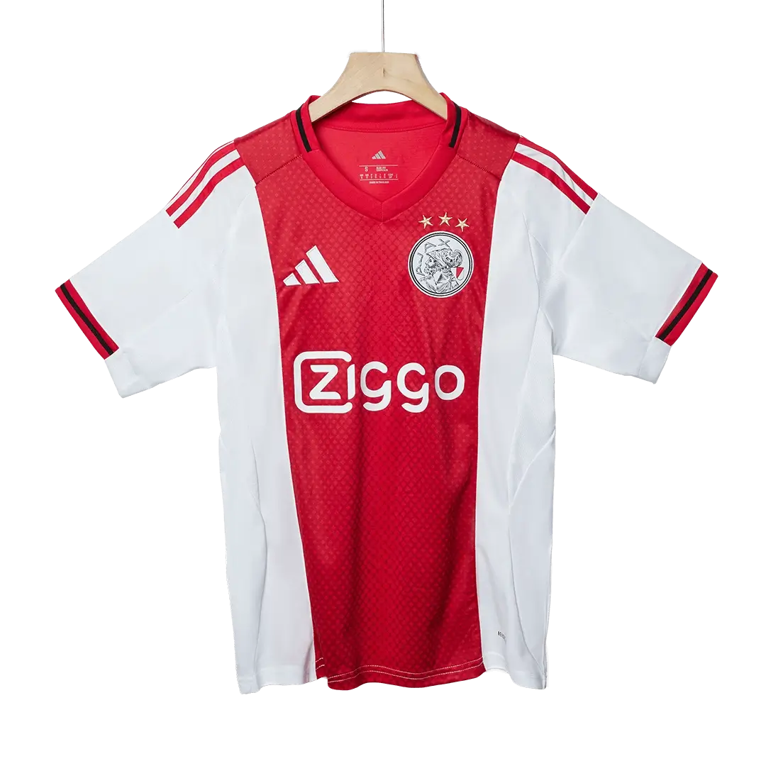 Camiseta de local del Ajax 2025/26 roja y blanca
