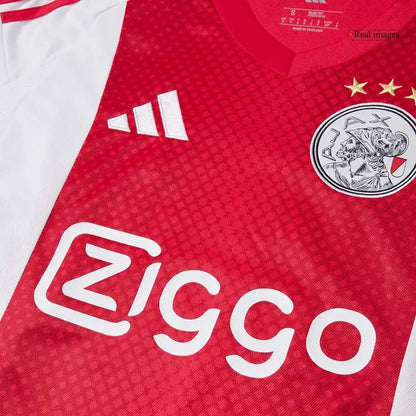 Camiseta de local del Ajax 2025/26 roja y blanca