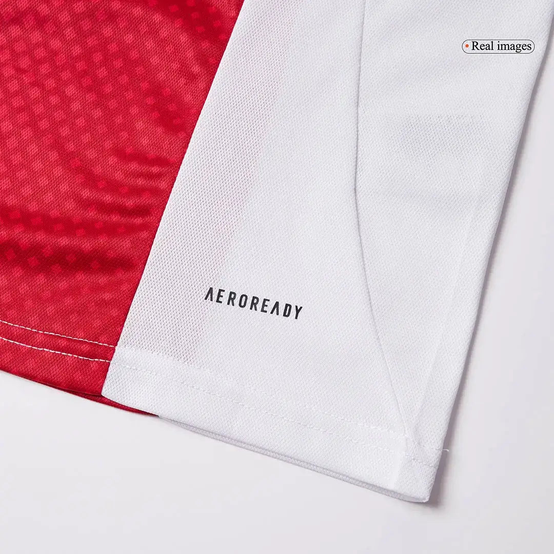 Camiseta de local del Ajax 2025/26 roja y blanca