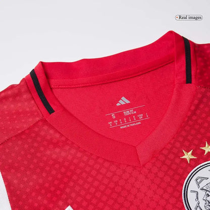 Camiseta de local del Ajax 2025/26 roja y blanca