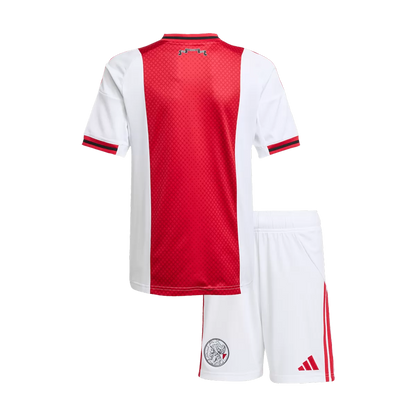 Equipación infantil de fútbol del Ajax para la temporada 2025/26 (camiseta + pantalón corto)