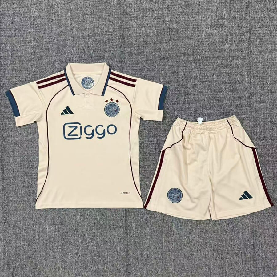 Ajax Kid's Third Away Soccer Kit - Jersey+Shorts 2025/26