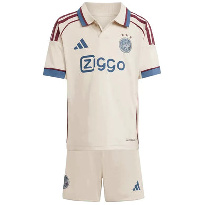 Ajax Kid's Third Away Soccer Kit - Jersey+Shorts 2025/26