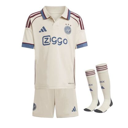 Ajax Kid's Third Away Soccer Full Kit - Jersey+Shorts+Socks 2025/26