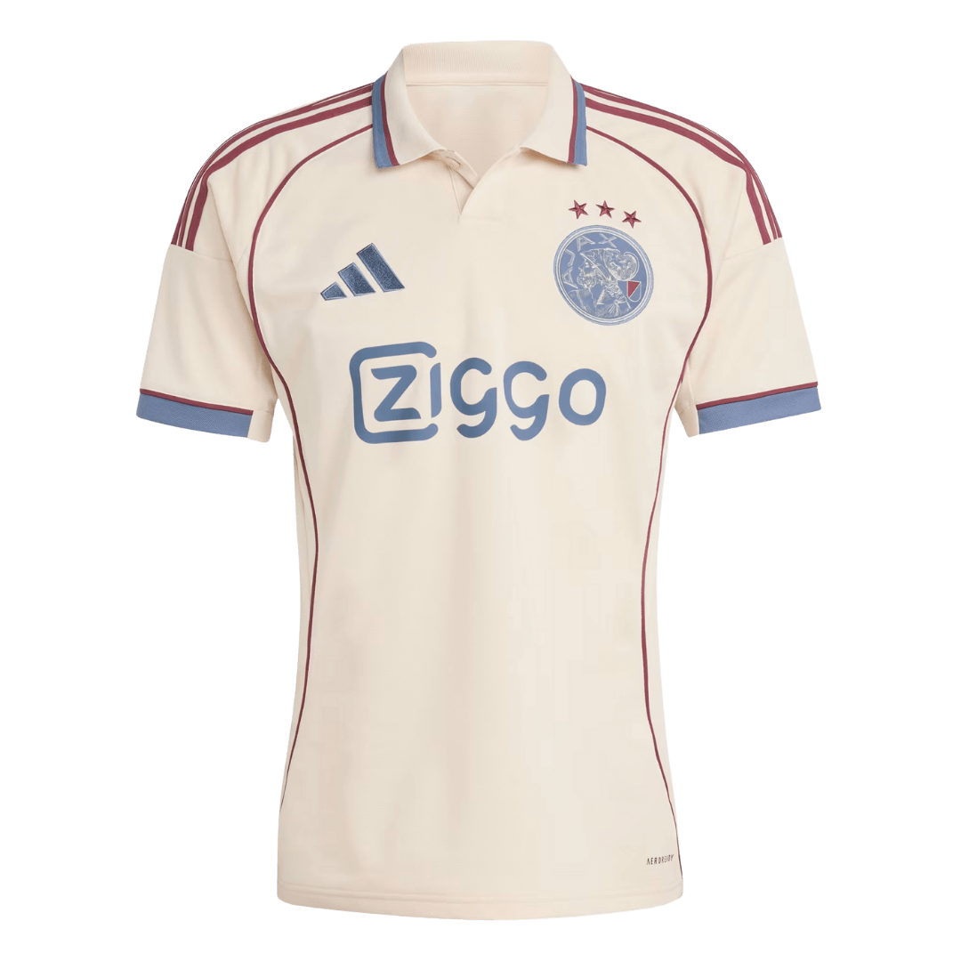 Camiseta de fútbol de visitante del Ajax, versión jugador, tercera equipación 2025/26