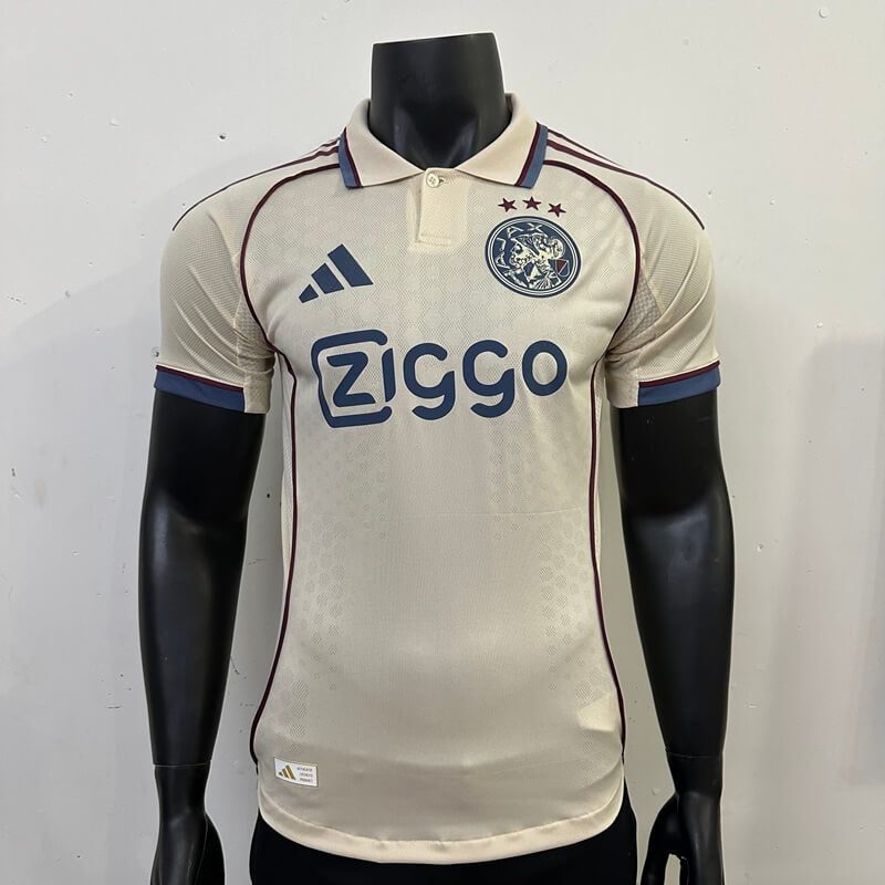 Camiseta de fútbol de visitante del Ajax, versión jugador, tercera equipación 2025/26