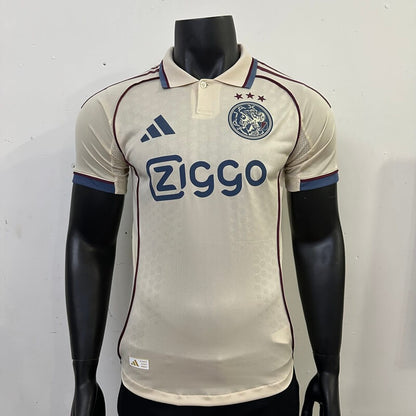 Camiseta de fútbol de visitante del Ajax, versión jugador, tercera equipación 2025/26