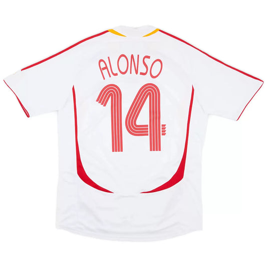 Alonso #14 Spain 2006 Away Retro Football Jersey
