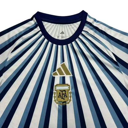 Camiseta de fútbol de calentamiento de Argentina Copa del Mundo 2026