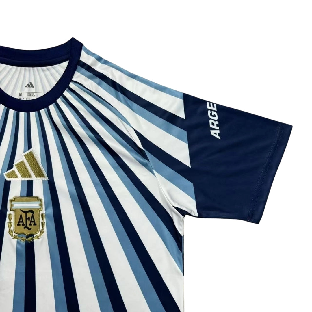 Camiseta de fútbol de calentamiento de Argentina Copa del Mundo 2026