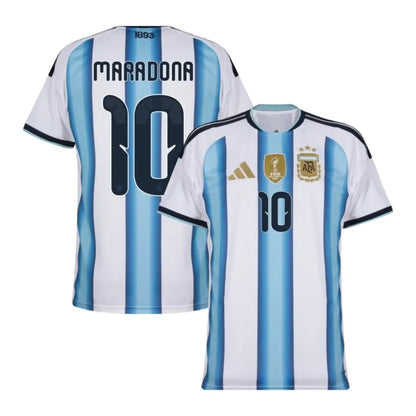 Maillot domicile de l'Argentine de Maradona n°10 pour la Coupe du Monde 2026