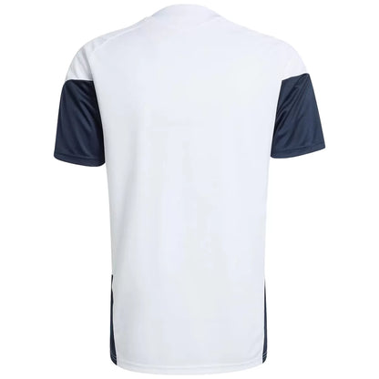 Maillot de football blanc d'avant-match de l'Argentine pour la Coupe du Monde 2026