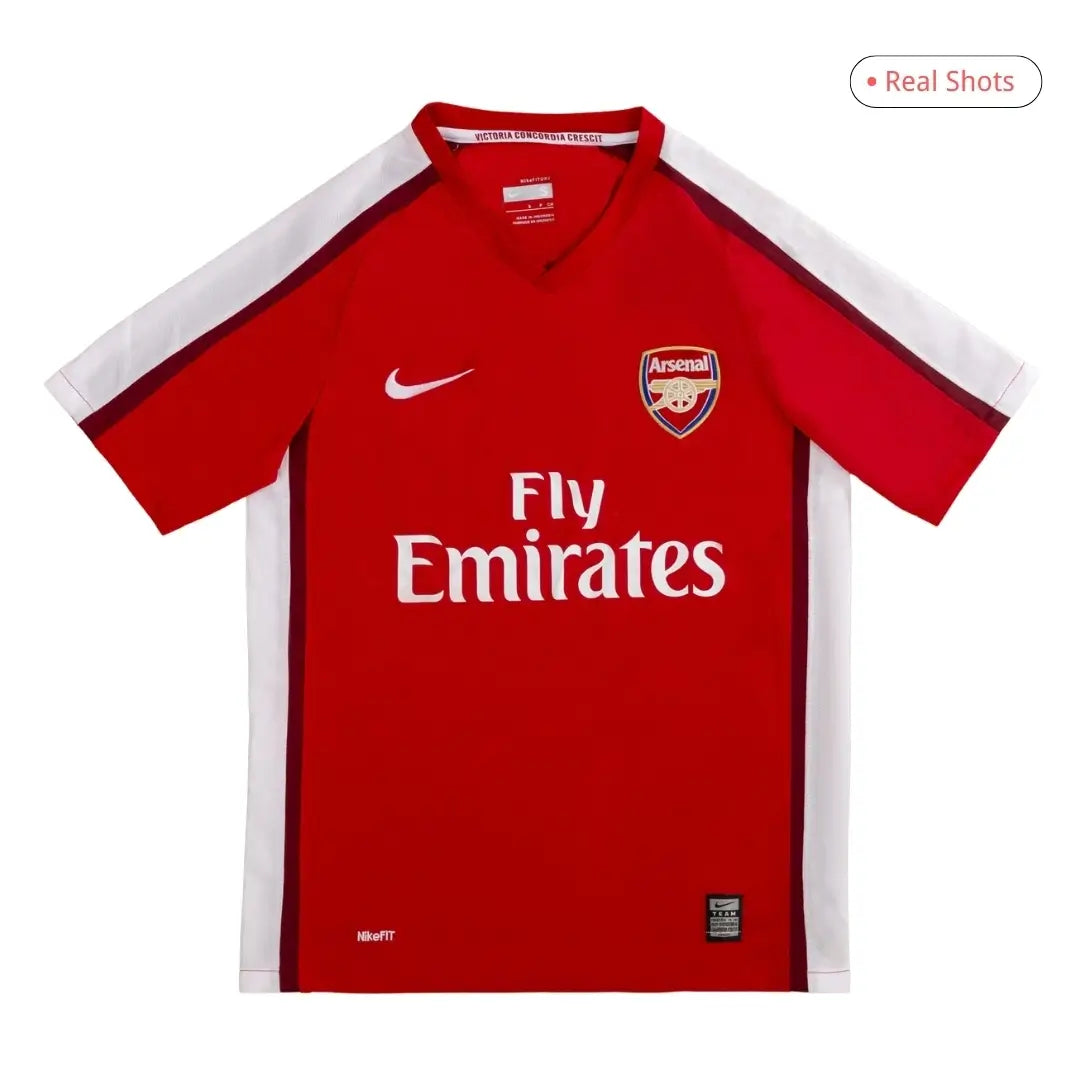 Maillot de football rétro domicile Arsenal 2008/10