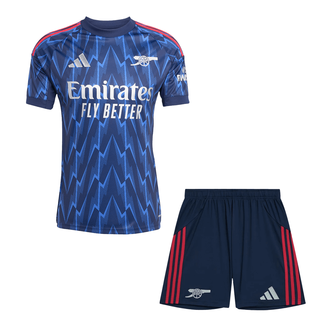 Equipación visitante del Arsenal 2025/26 - Camiseta + Pantalón corto