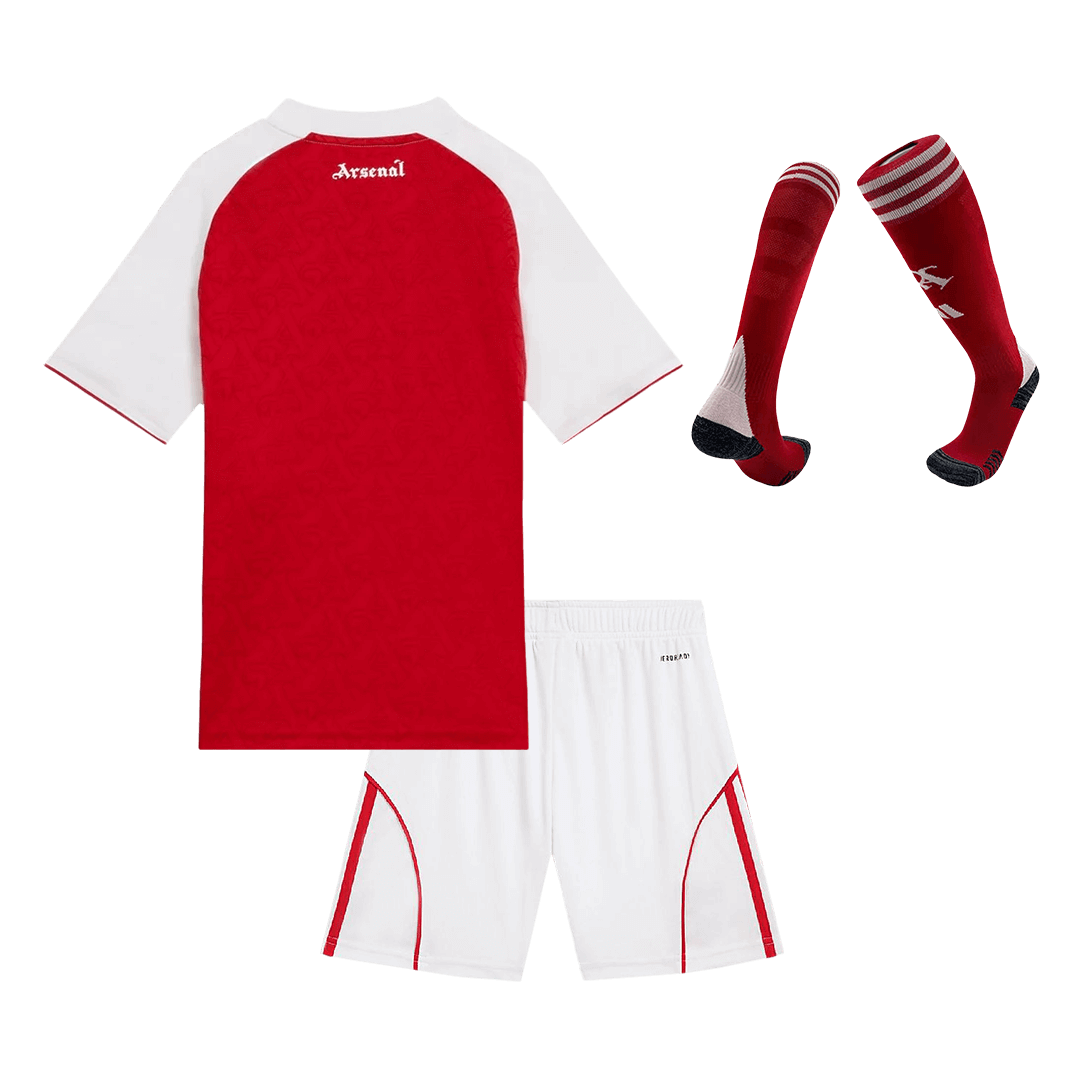 Arsenal Kid's Home Soccer Full Kit 2025/26 - Jersey+Shorts+Socks