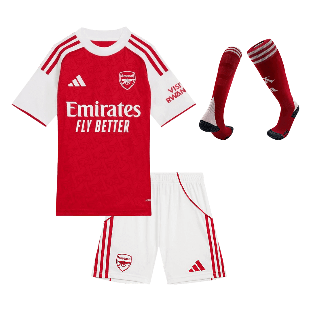 Arsenal Kid's Home Soccer Full Kit 2025/26 - Jersey+Shorts+Socks
