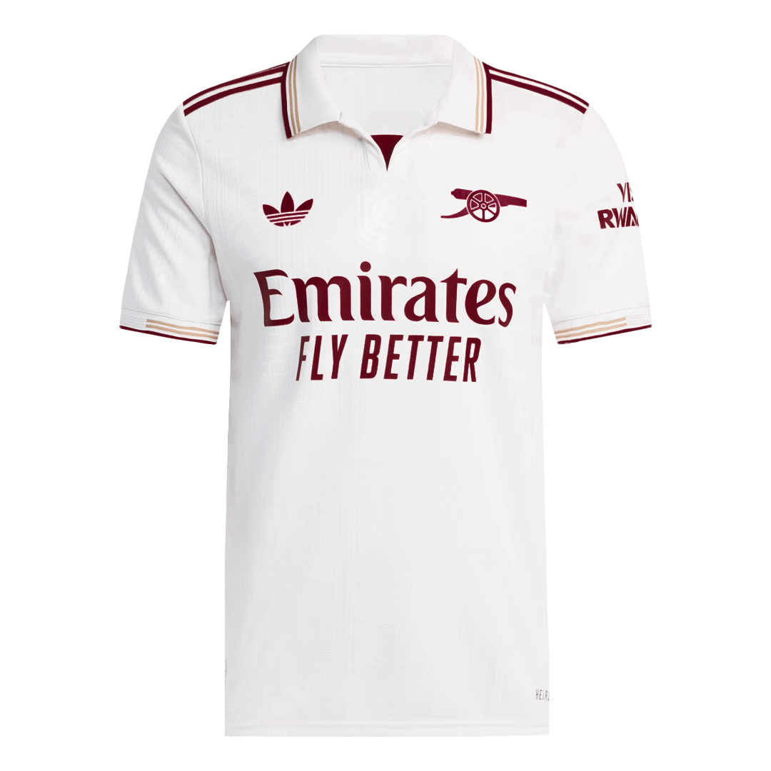Camiseta de fútbol del Arsenal, tercera equipación visitante, versión jugador, temporada 2025/26