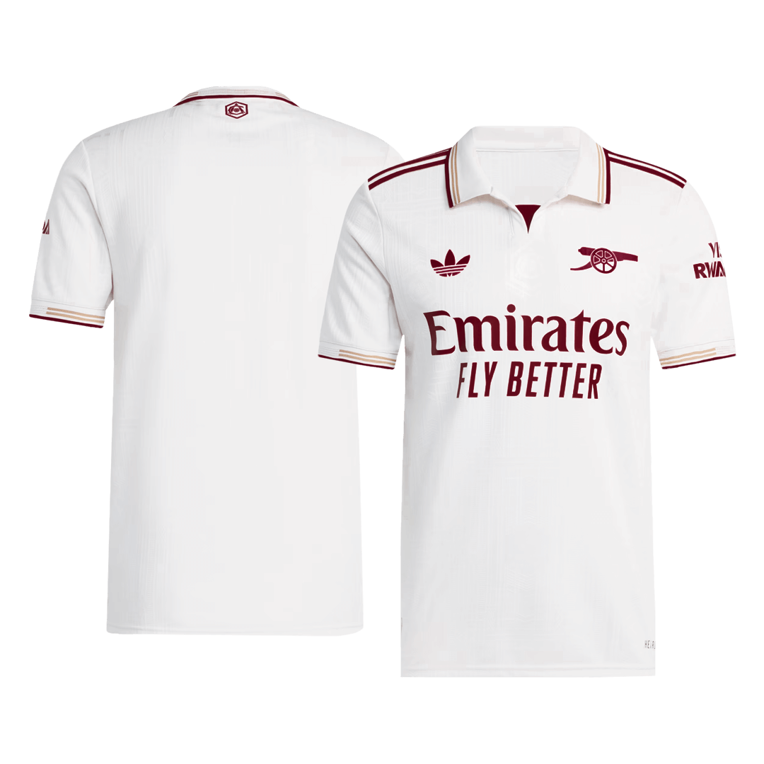 Camiseta de fútbol del Arsenal, tercera equipación visitante, versión jugador, temporada 2025/26