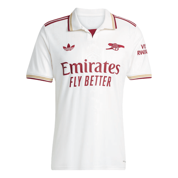 Camiseta de visitante del Arsenal, tercera equipación, temporada 2025/26